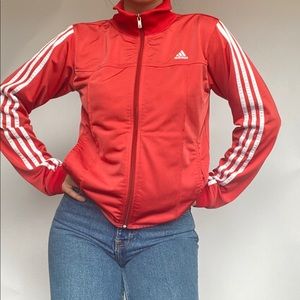 Red adidas jacket